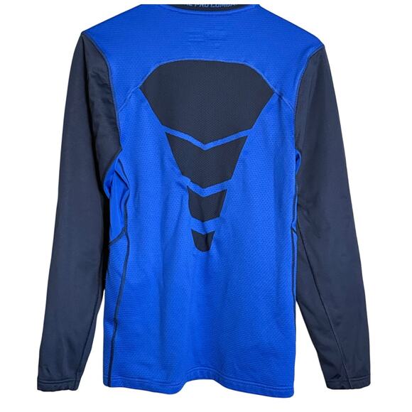 Nike Pro Combat Dri-FIT “Blue Shield” Long Sleeve Fitted Shirt Men’s S - Picture 3 of 7